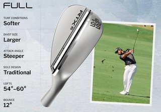 Cleveland RTX 6 ZipCore Tour Satin wedge de hombre, acero