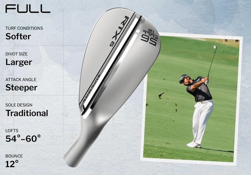 Cleveland RTX 6 ZipCore Tour Satin wedge de hombre, acero