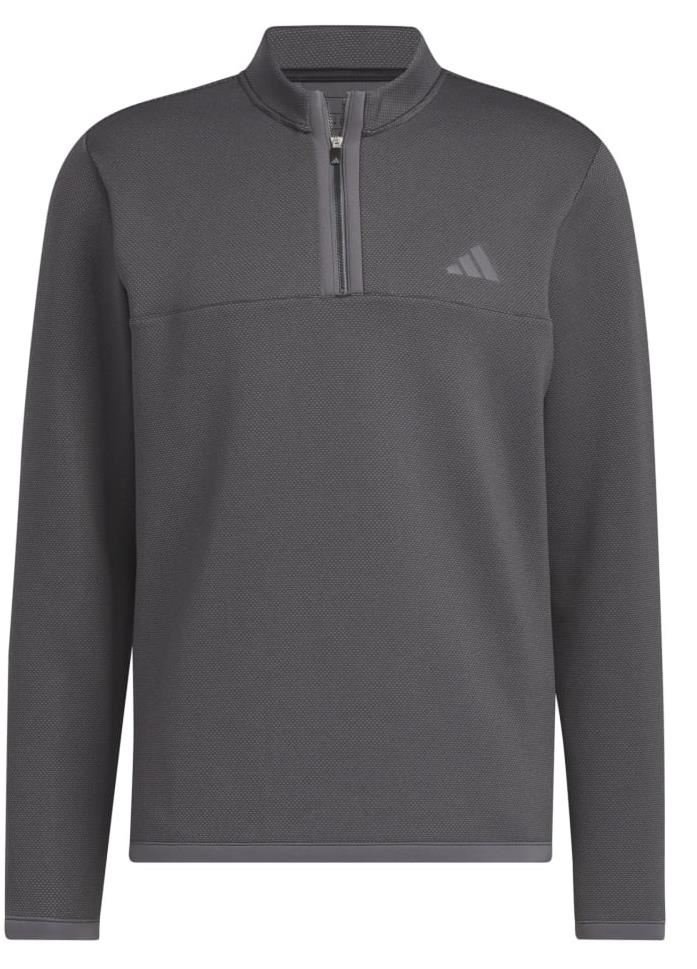 Adidas Microdot 1/4 sudadera de hombre, negro/blanco
