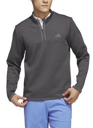 Adidas Microdot 1/4 sudadera de hombre, negro/blanco