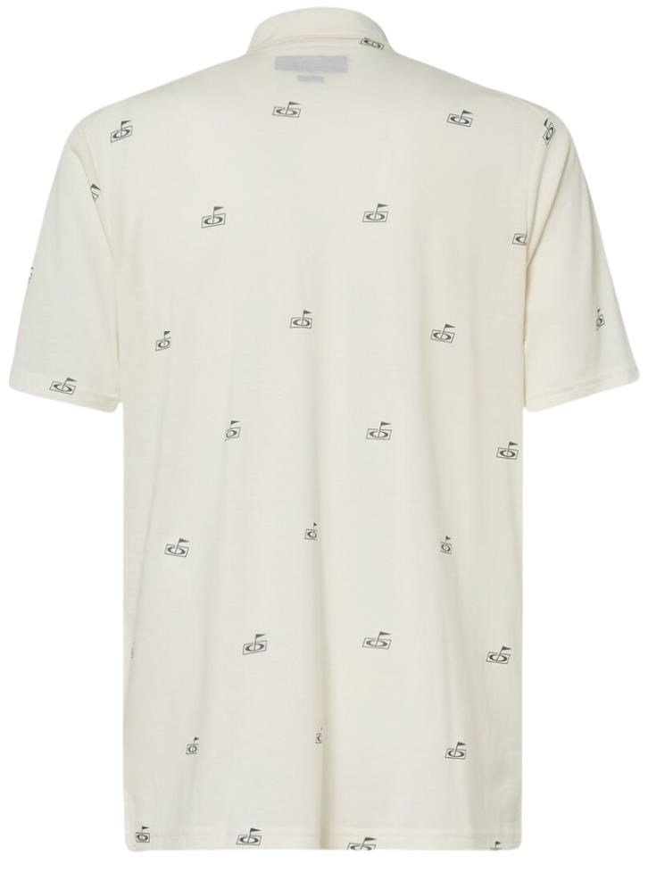 Oakley Golf Flag Pattern polo de hombre, arctic white