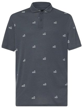 Oakley Golf Flag Pattern polo de hombre, dark slate