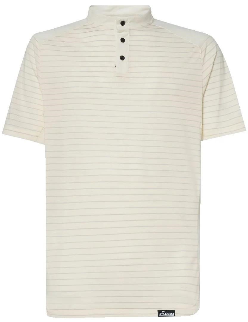 Oakley Fringe Stripe polo de hombre, arctic white