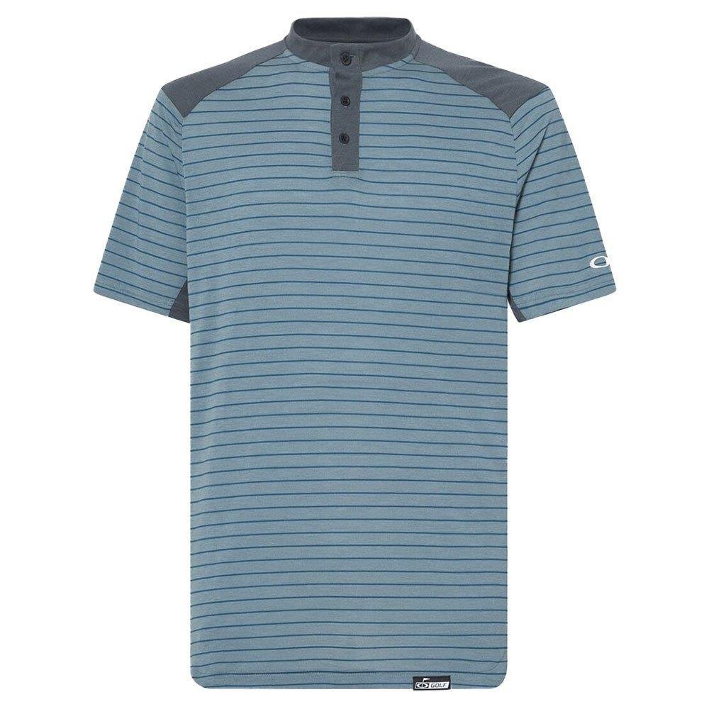 Oakley Fringe Stripe polo de hombre, dark slate