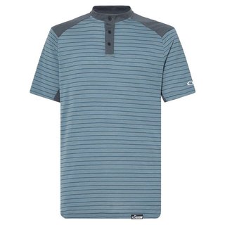 Oakley Fringe Stripe polo de hombre, dark slate