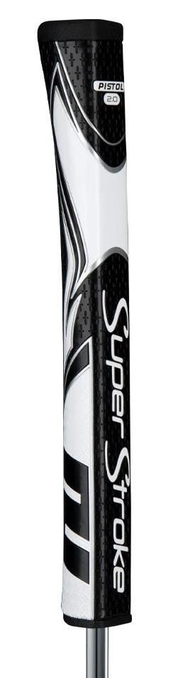 SuperStroke Zenergy Pistol GT 2.0 grip de putter, negro/blanco