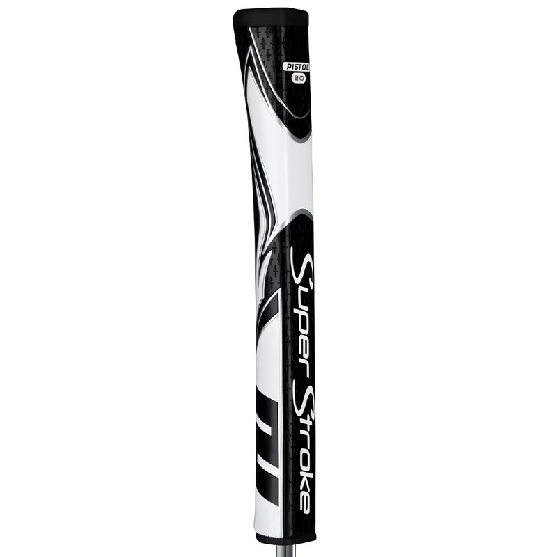SuperStroke Zenergy Pistol GT 2.0 grip de putter, negro/blanco
