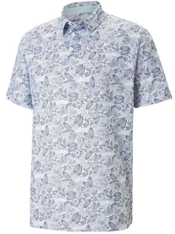 Puma Mattr Seaplanes polo de hombre, navy blazer/tropical aqua