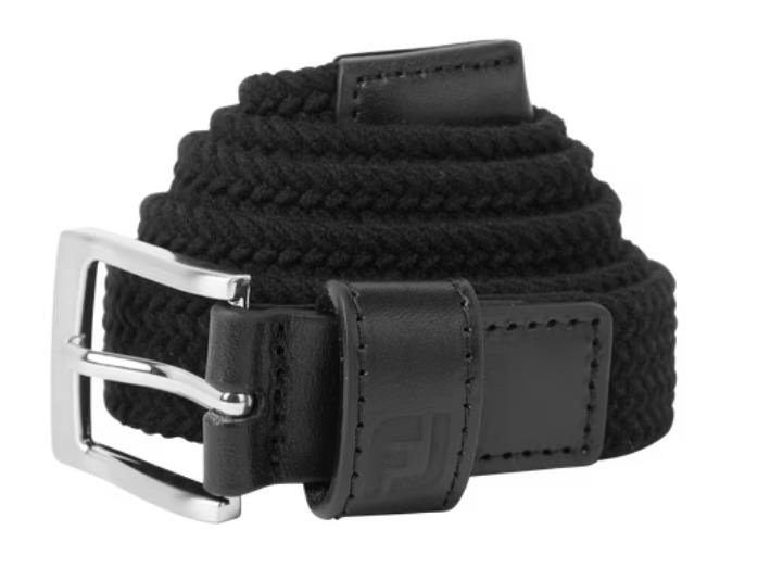 FootJoy Women's Braided ladies belt, negro