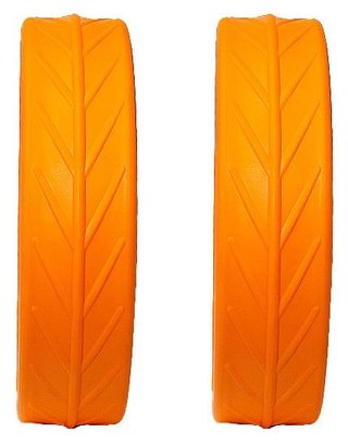 JuCad Neumáticos para ruedas traseras (2 neumáticos para ruedas traseras JuCad), naranja