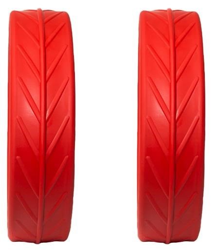JuCad Tyres for Rear Wheels (2 neumáticos para ruedas traseras JuCad), rojo