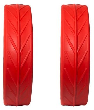 JuCad Tyres for Rear Wheels (2 neumáticos para ruedas traseras JuCad), rojo
