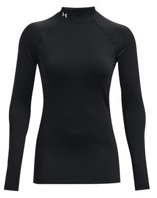 Under Armour Authentics Mockneck ropa interior térmica de mujer, negra