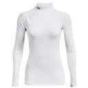 Under Armour Authentics Mockneck camiseta térmica de mujer, blanca