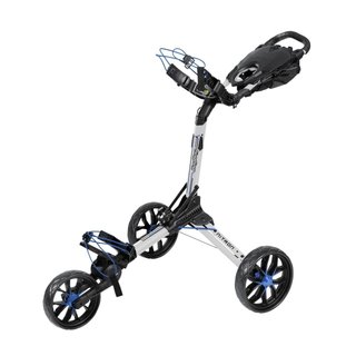 Bag Boy Nitron Auto-Open carrito manual, blanco/cobalto