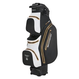 Bennington DRY-QO 14 cart bag impermeable, negro/blanco/dorado