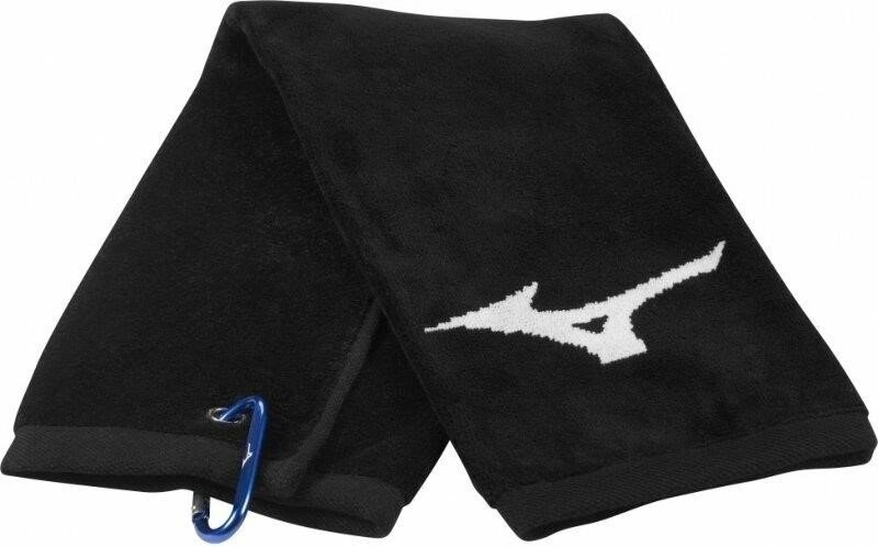 Mizuno RB Tri Fold toalla de golf, negra