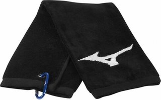 Mizuno RB Tri Fold toalla de golf, negra