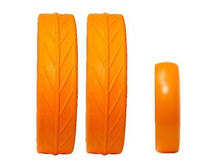 JuCad tires - 2 ruedas traseras, 1 rueda delantera, naranja