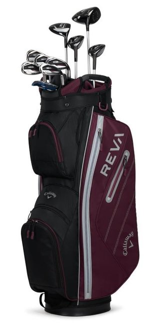 Callaway Reva 8PC Eggplant set de golf para mujer, grafito