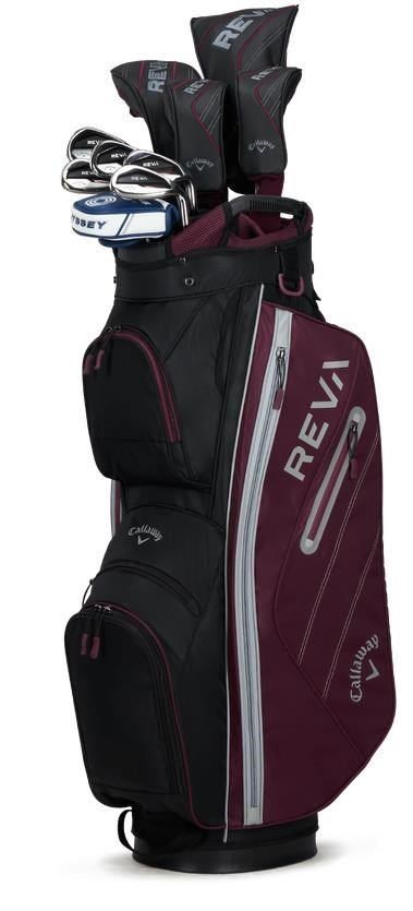 Callaway Reva 8PC Eggplant set de golf para mujer, grafito