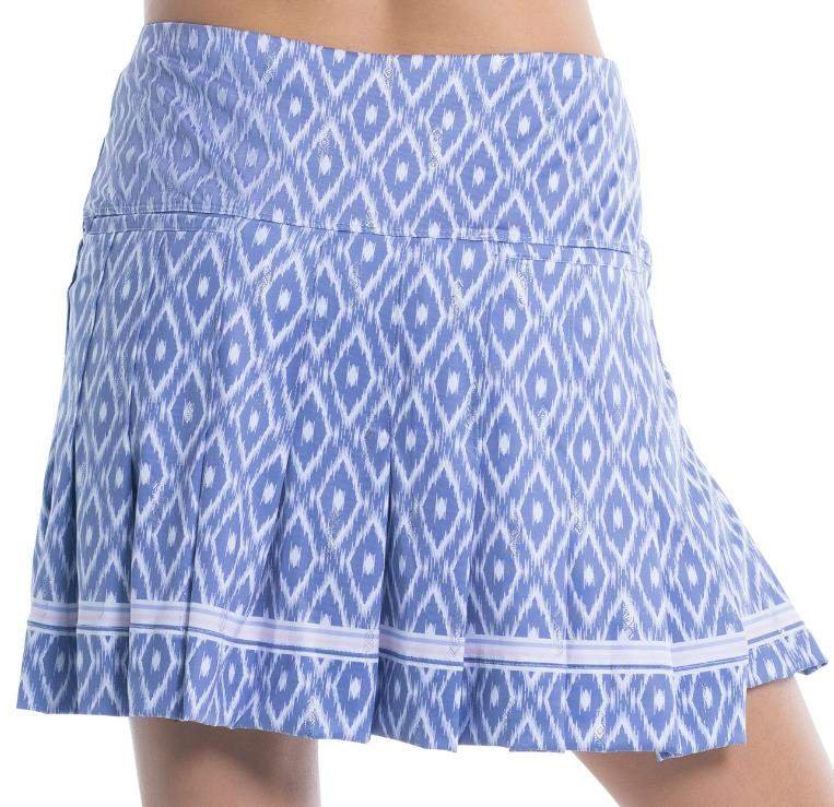Lucky in Love Ikat Pleated golf short skort 2023 falda pantalón de golf para mujer, shadow