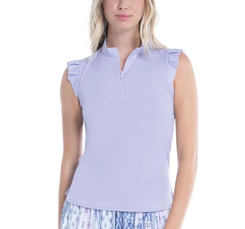 Lucky in Love Just My Luck Tank camiseta de mujer con cremallera, Hazy