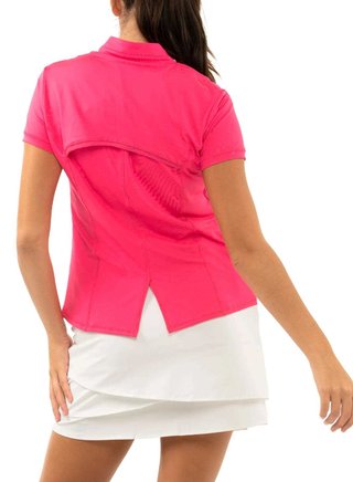 Lucky in Love Chi Chi Short Sleeve polo de mujer, melón