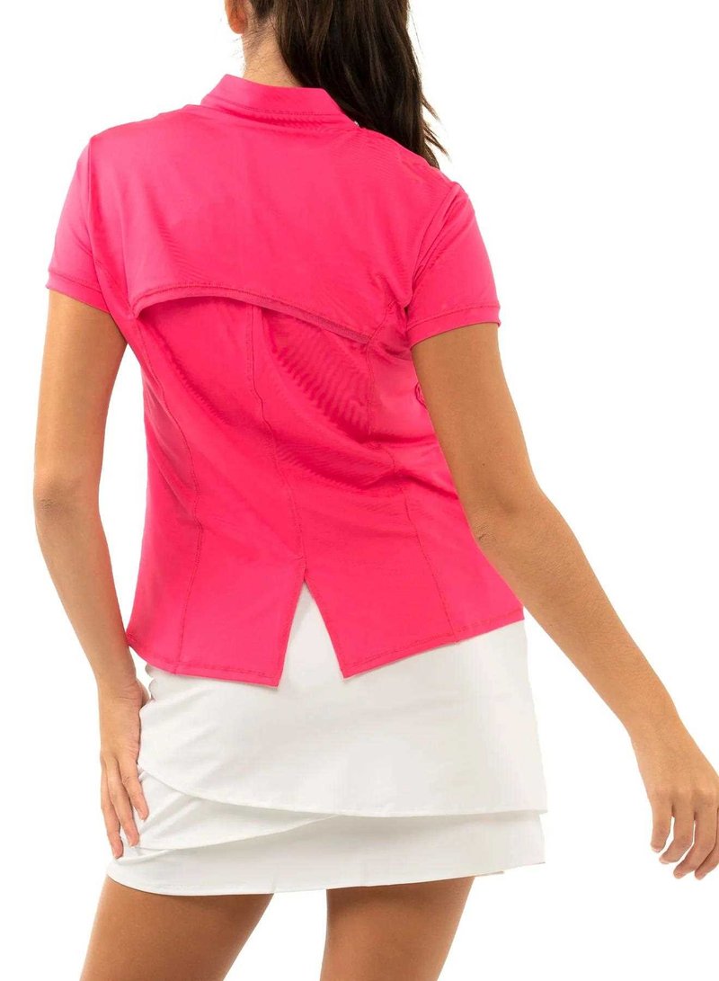Lucky in Love Chi Chi Short Sleeve polo de mujer, melón