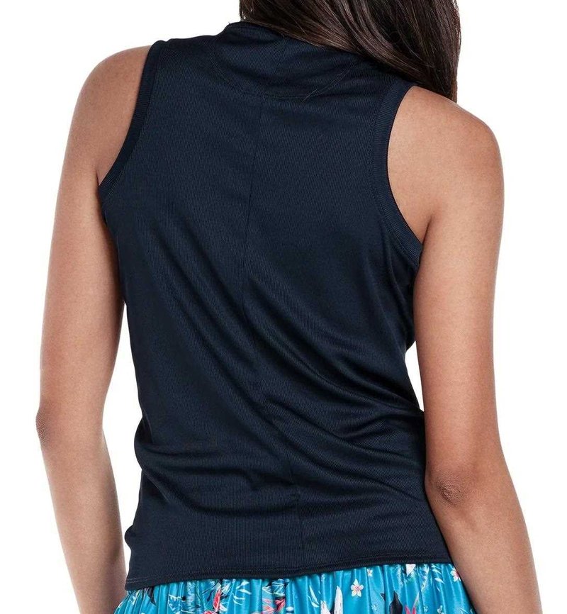 Lucky in Love Twist It Up Sleeveless polo de mujer, midnight