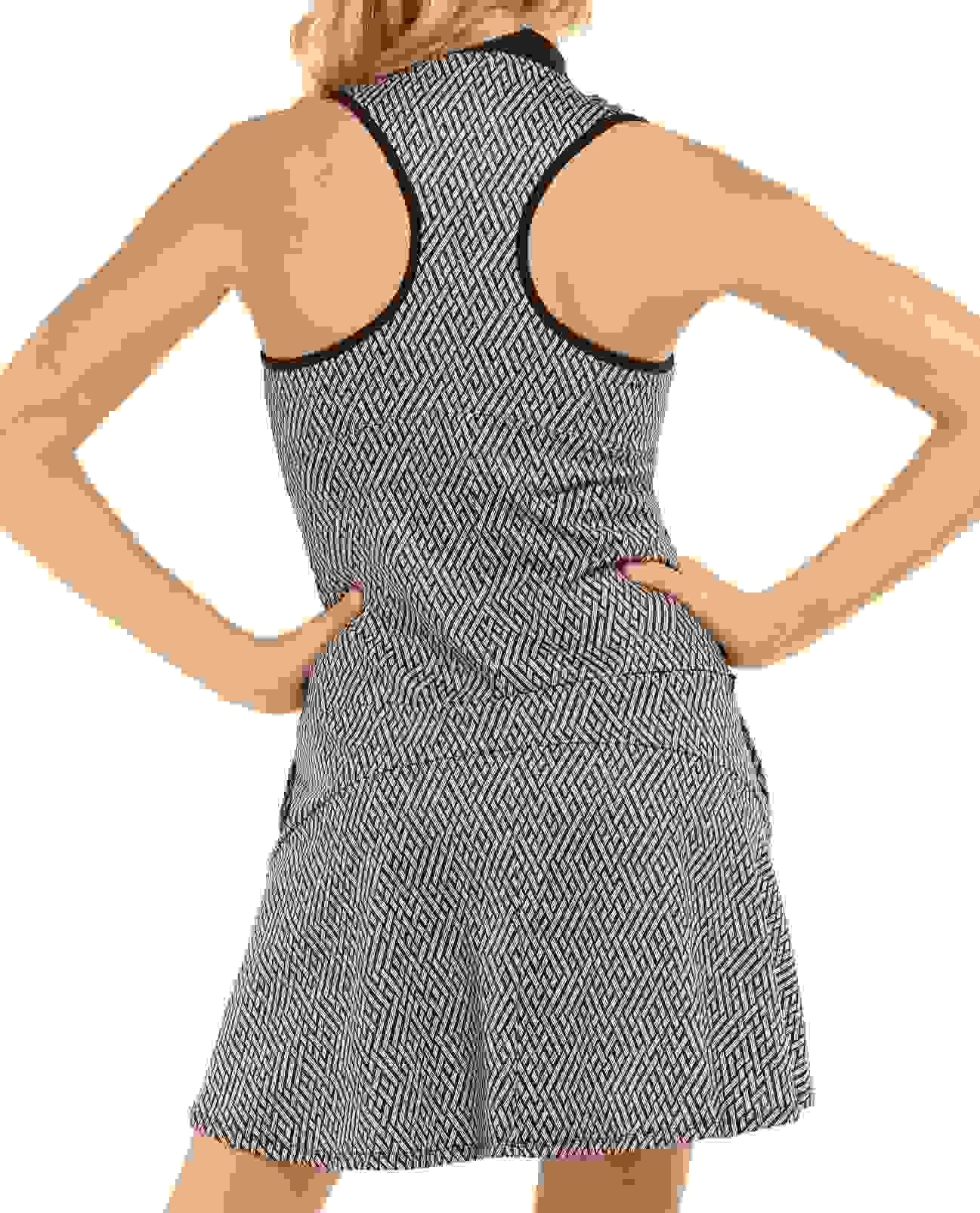 Lucky in Love Thatch Me Later vestido de golf, negro/blanco