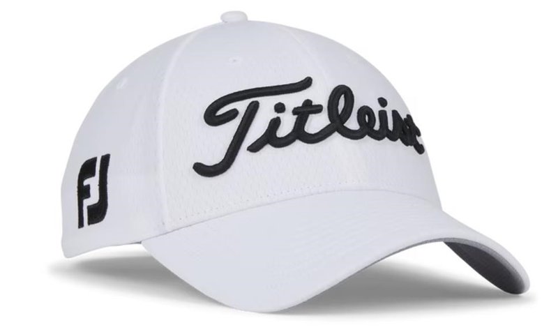 Titleist Tour Elite gorra de hombre, blanco/negro