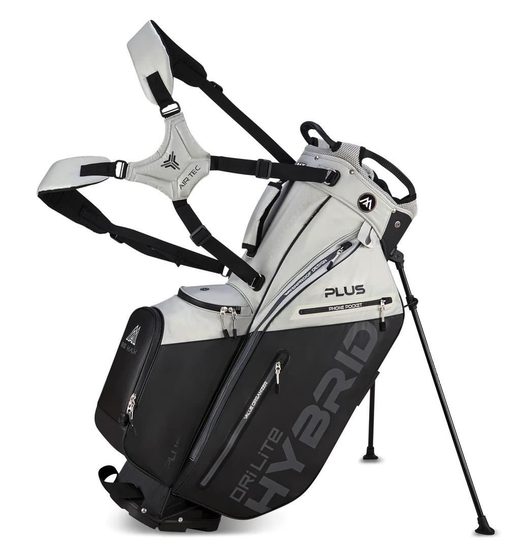 Big Max Dri Lite Hybrid Plus stand bag, gris/negro