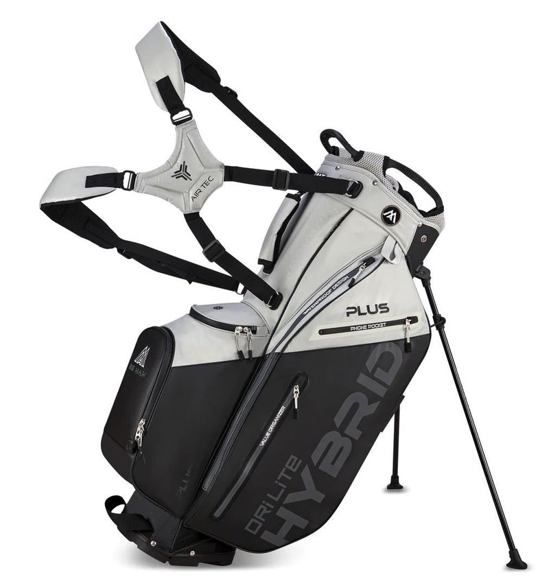 Big Max Dri Lite Hybrid Plus stand bag, gris/negro