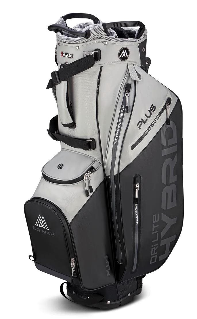 Big Max Dri Lite Hybrid Plus stand bag, gris/negro