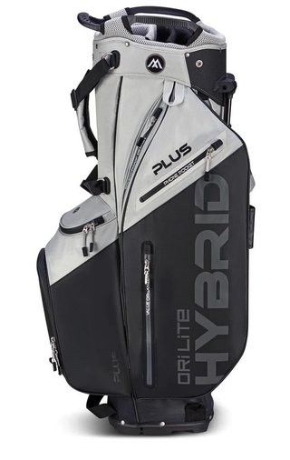 Big Max Dri Lite Hybrid Plus stand bag, gris/negro