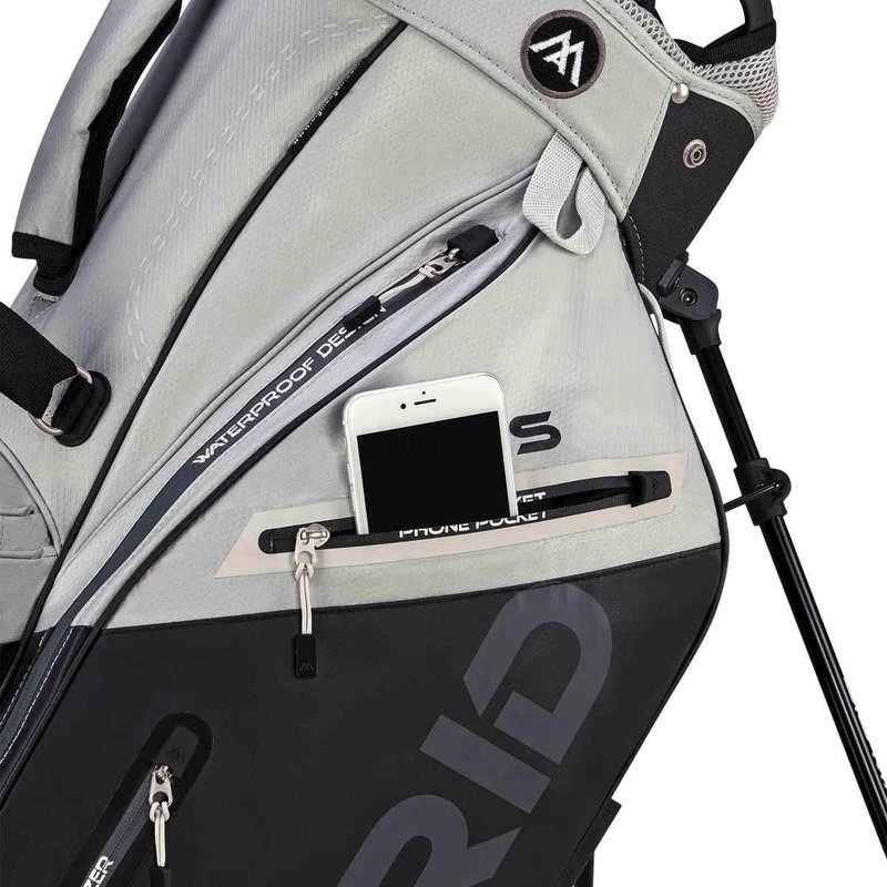 Big Max Dri Lite Hybrid Plus stand bag, gris/negro