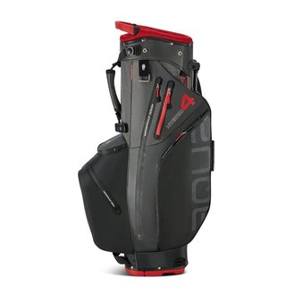 Big Max AQUA Hybrid 4 stand bag, negro/carbón/rojo