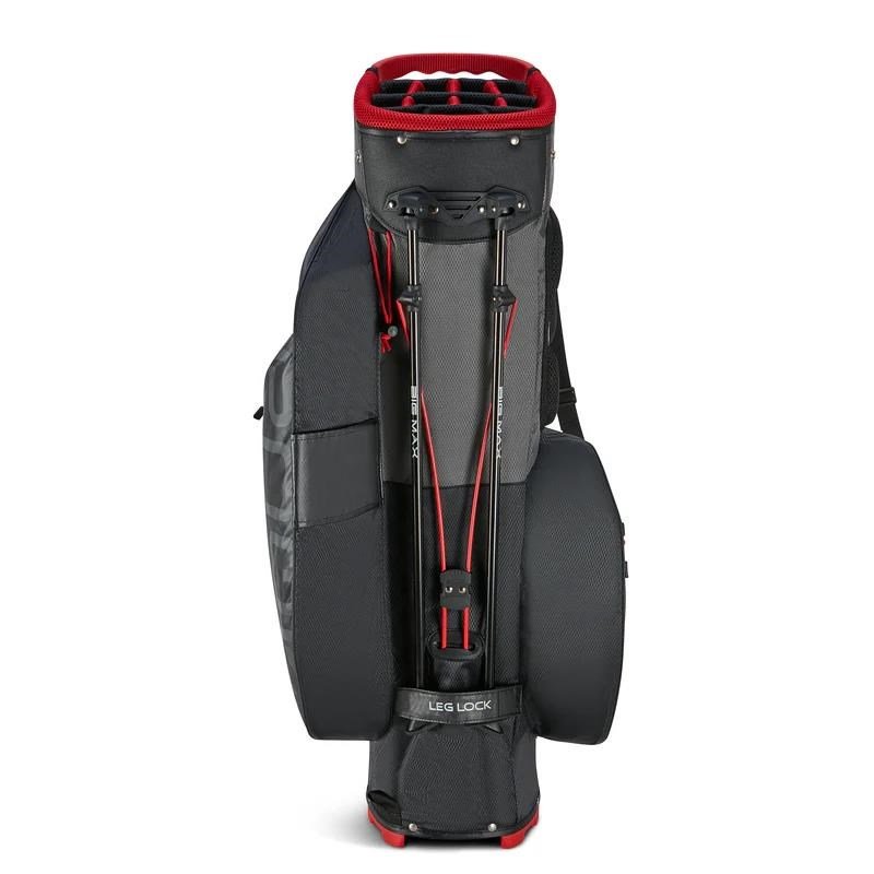 Big Max AQUA Hybrid 4 stand bag, negro/carbón/rojo