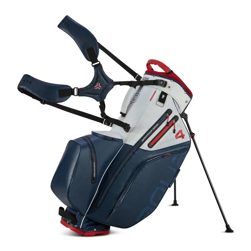 Big Max AQUA Hybrid 4 stand bag, navy/white/red