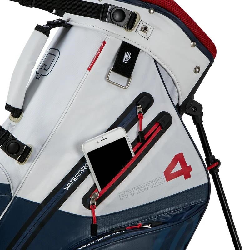Big Max AQUA Hybrid 4 stand bag, navy/white/red