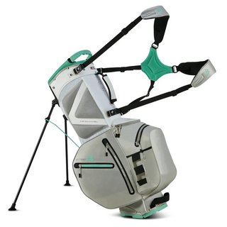 Big Max AQUA Hybrid 4 stand bag, blanco/gris/menta
