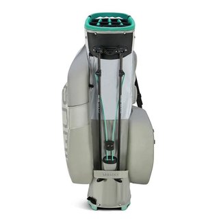 Big Max AQUA Hybrid 4 stand bag, blanco/gris/menta