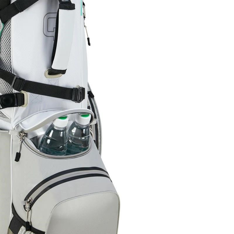 Big Max AQUA Hybrid 4 stand bag, blanco/gris/menta
