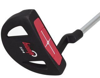 Divnick Adjustable Telescopic Red Mallet putter, diestro, sin funda