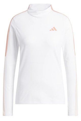 Adidas Nature mock manga larga camiseta de hombre, blanca
