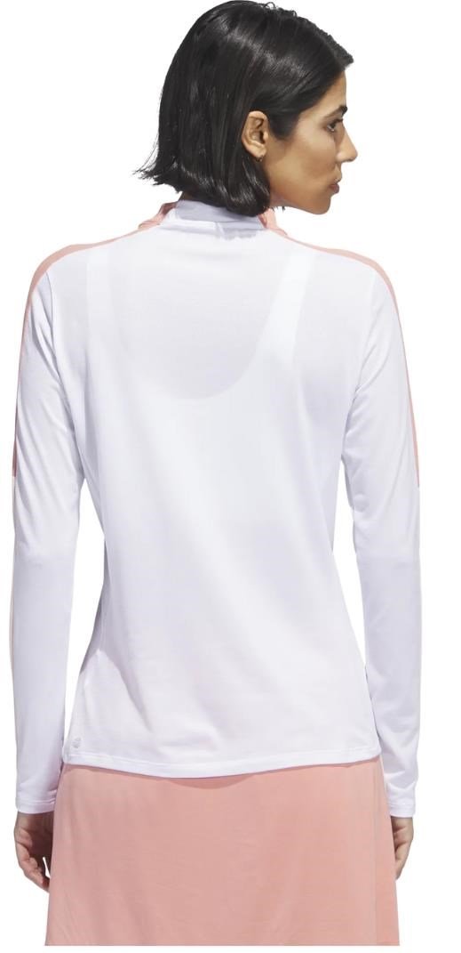 Adidas Nature mock manga larga camiseta de hombre, blanca