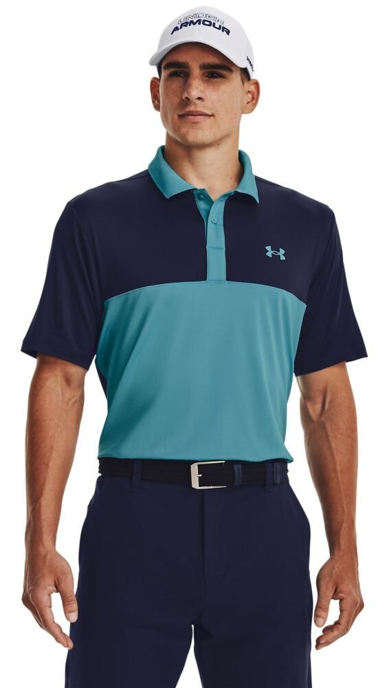 Under Armour Perf 3.0 Color Block polo de hombre, glacier blue