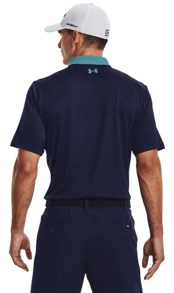 Under Armour Perf 3.0 Color Block polo de hombre, glacier blue
