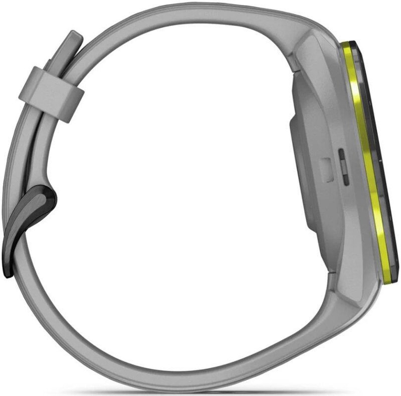 Garmin Approach S70 42 mm GPS Watch, ceramic lunette negro/correa silicona gris polvo